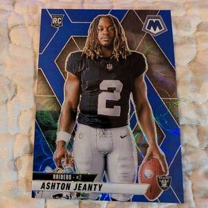 2025 Panini Mosaic Ashton Jeanty Variation Blue Scope Prizm Rookie RC SP #287